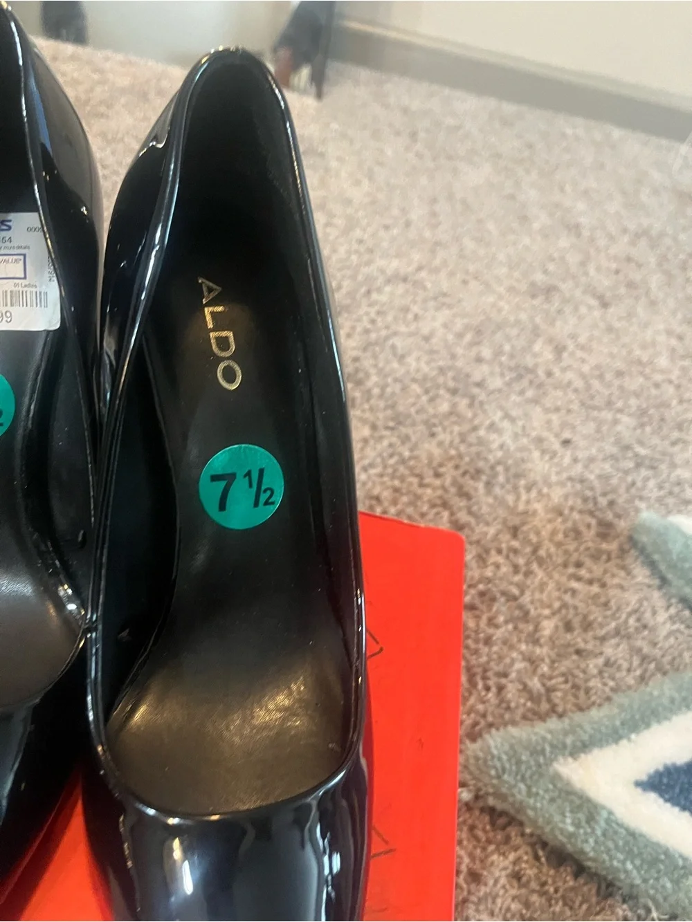Aldo Black Patent Pointed-Toe Stiletto Pumps